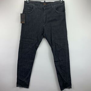 Jared Lang Mens Atelier Skinny Stretch Denim Jeans Black 38
